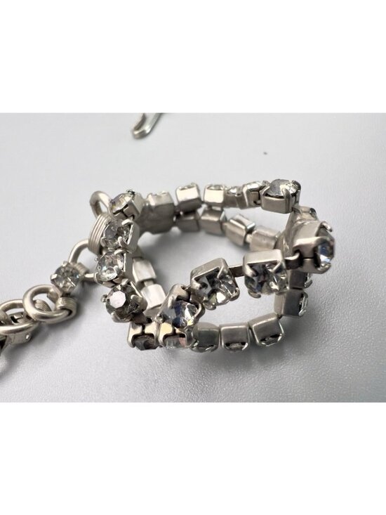 Vintage JULIANA D&E Clear Rhinestone Chain Belt main image 7